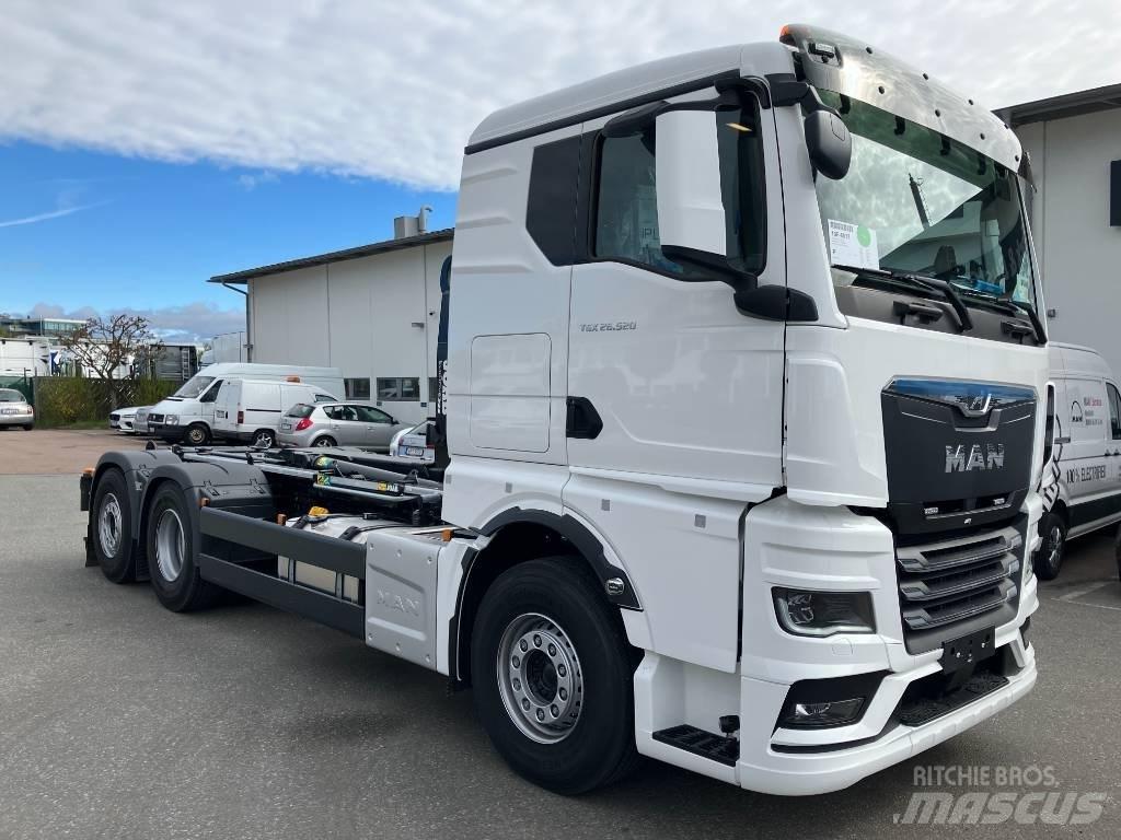 MAN TGX 26.520 Sunkvežimiai su keliamuoju kabliu