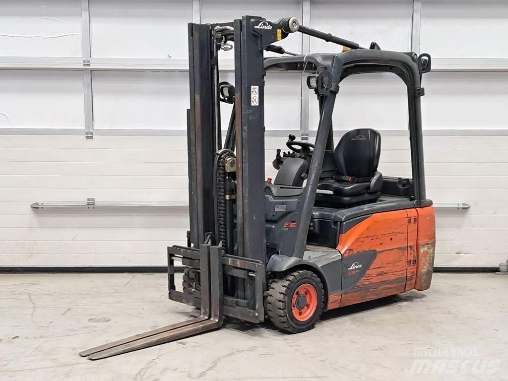 Linde E16L-02 Elektriniai šakiniai krautuvai