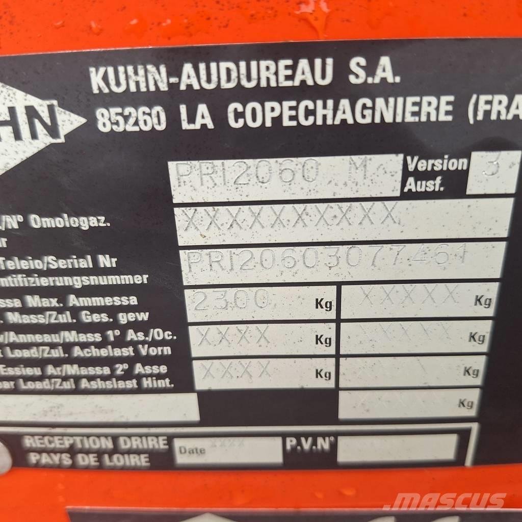 Kuhn Primor 2060 M Ryšulių smulkinimo, pjaustymo ir išvyniojimo įrenginiai