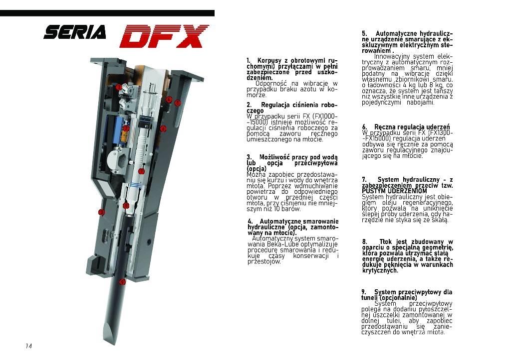  DEMOQ DFX5000 Hidrauliniai kūjai / Trupintuvai
