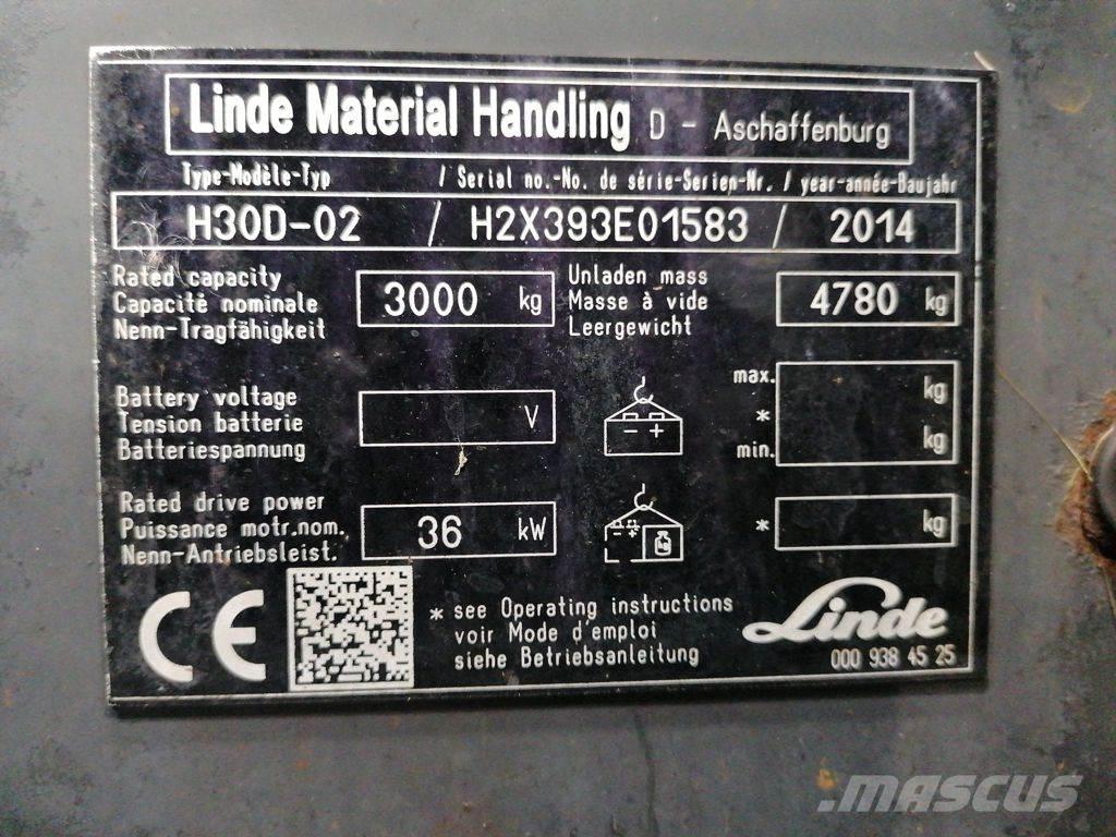 Linde H30D-02 Dyzeliniai krautuvai