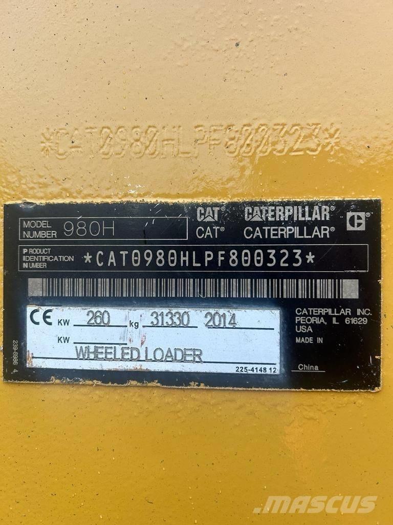 CAT 980H Naudoti ratiniai krautuvai