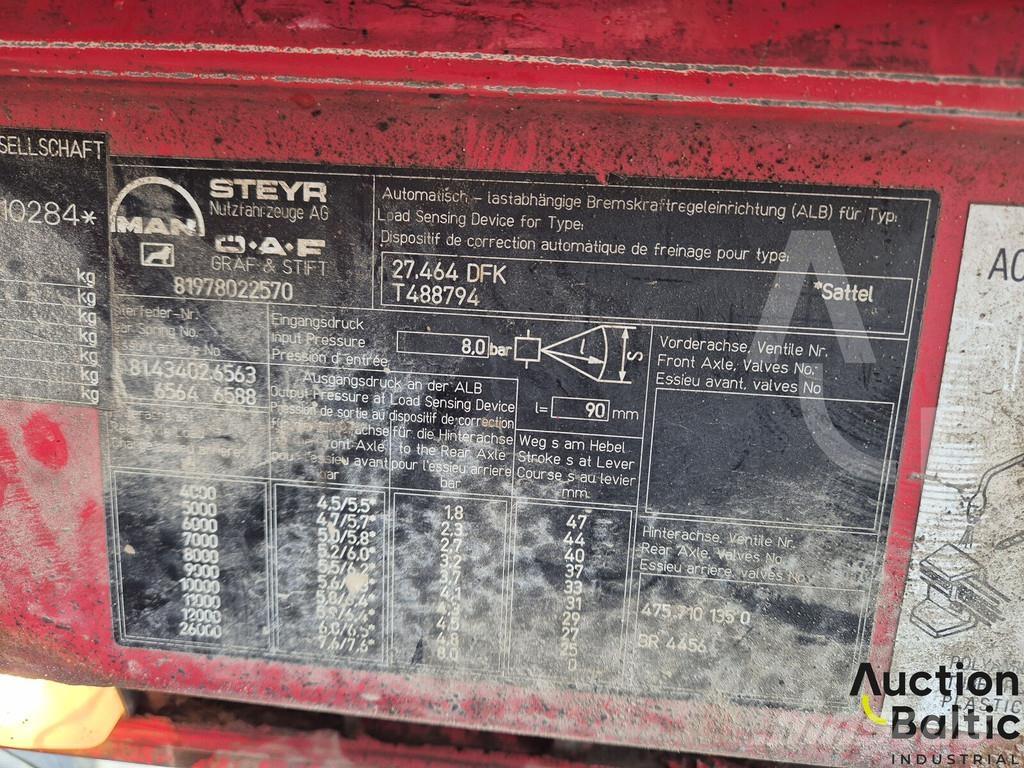 MAN 27.464 Savivarčių priekabų vilkikai