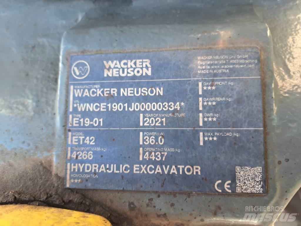 Wacker Neuson ET42 Vikšriniai ekskavatoriai