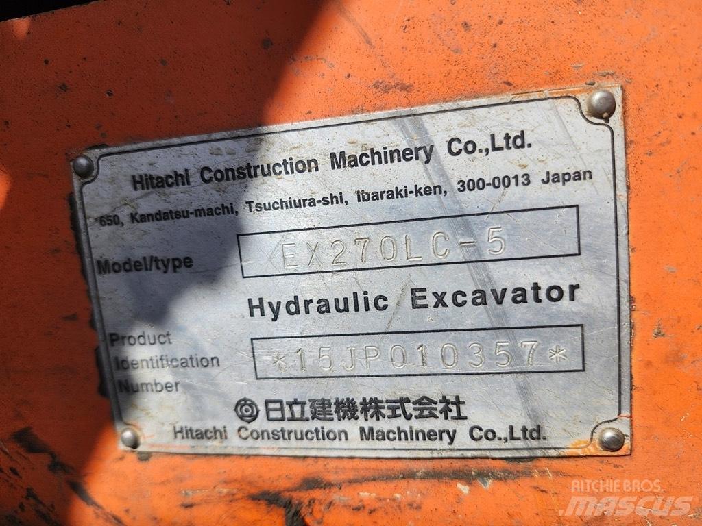 Hitachi EX 270 LC-5 Vikšriniai ekskavatoriai