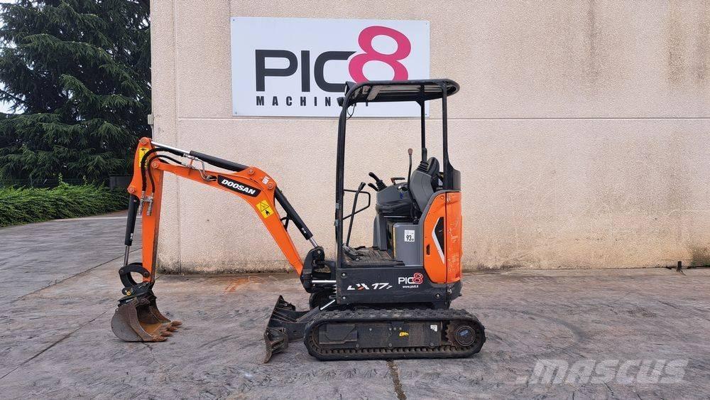 Doosan DX 17 Mini ekskavatoriai < 7 t