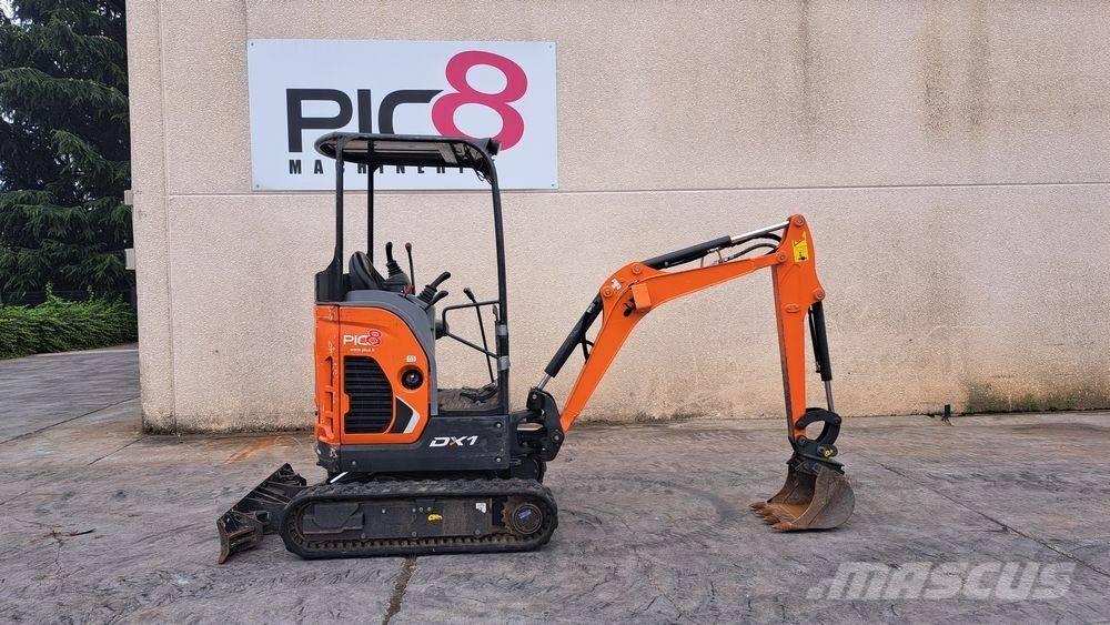 Doosan DX 17 Mini ekskavatoriai < 7 t