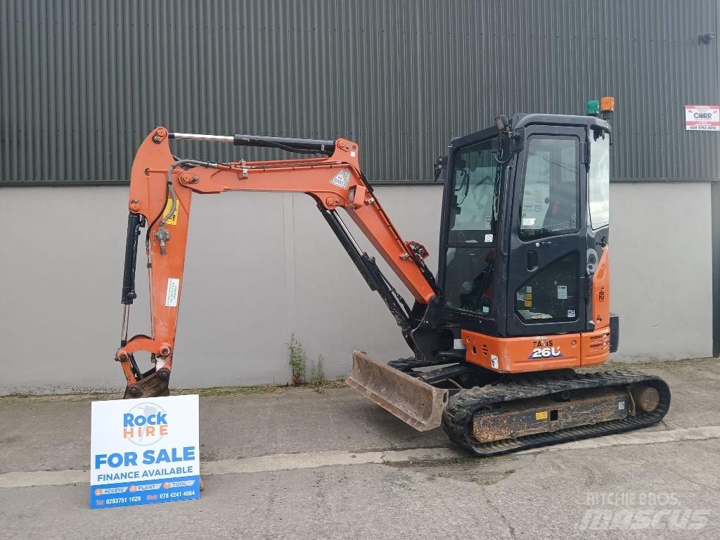 Hitachi ZX 26 U-6 Mini ekskavatoriai < 7 t