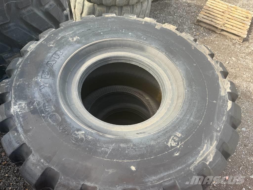 Goodyear 750/65R25 Padangos, ratai ir ratlankiai