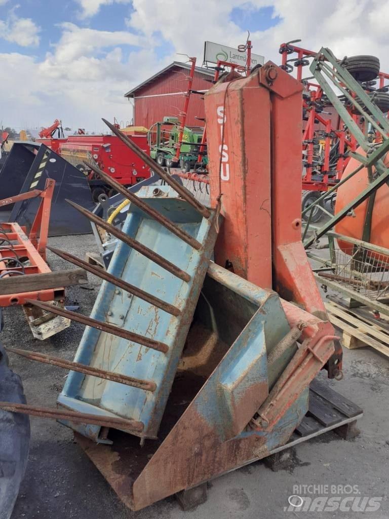 Sisu Takakuormaaja Kiti krovimo ir kasimo mechanizmai ir jų priedai
