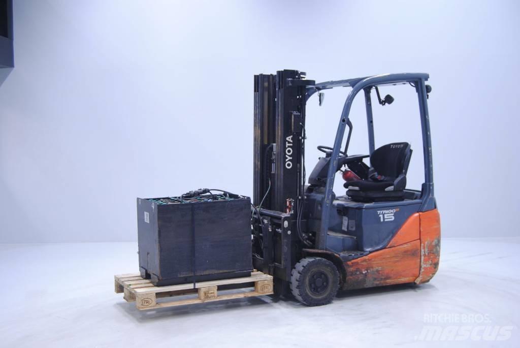 Toyota 8FBE15T Elektriniai šakiniai krautuvai