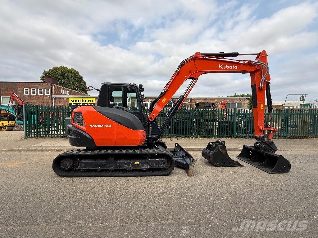 Kubota KX 080-4 Vidutinės galios ekskavatoriai 7-12 t