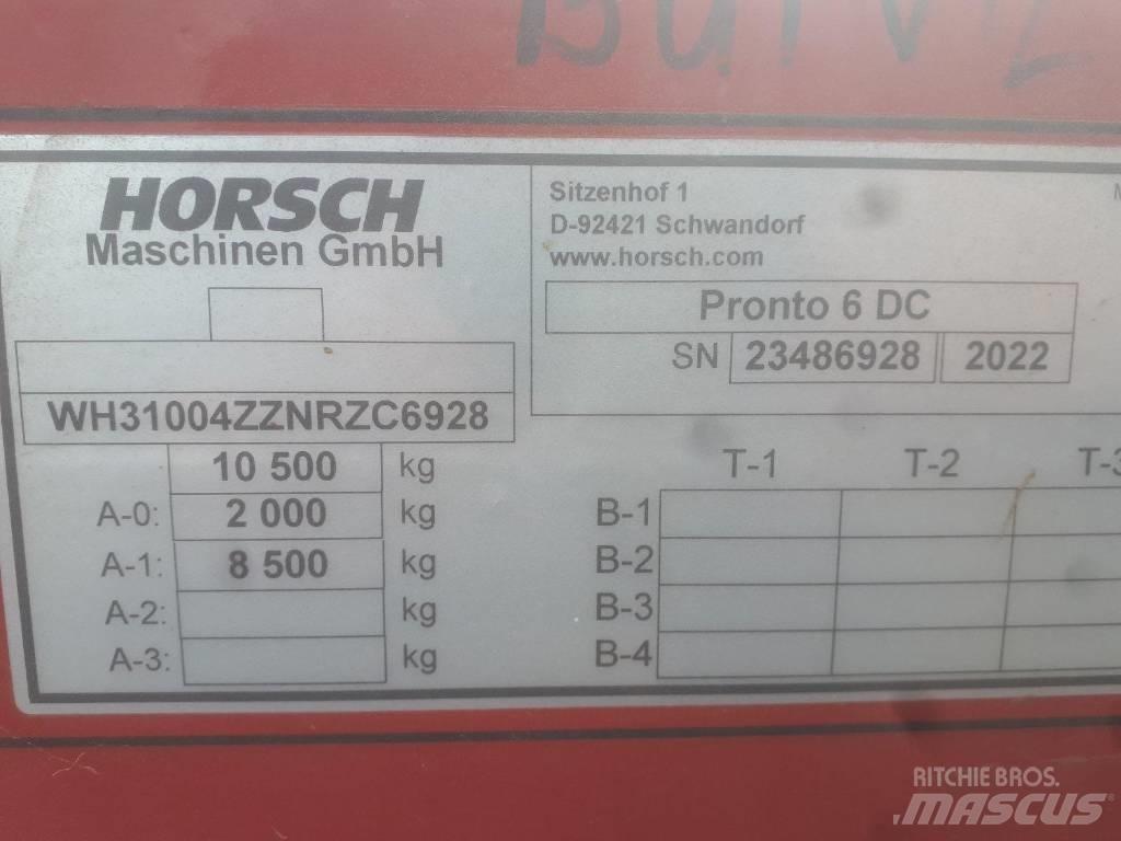 Horsch Pronto 6 DC Sėjimo technika