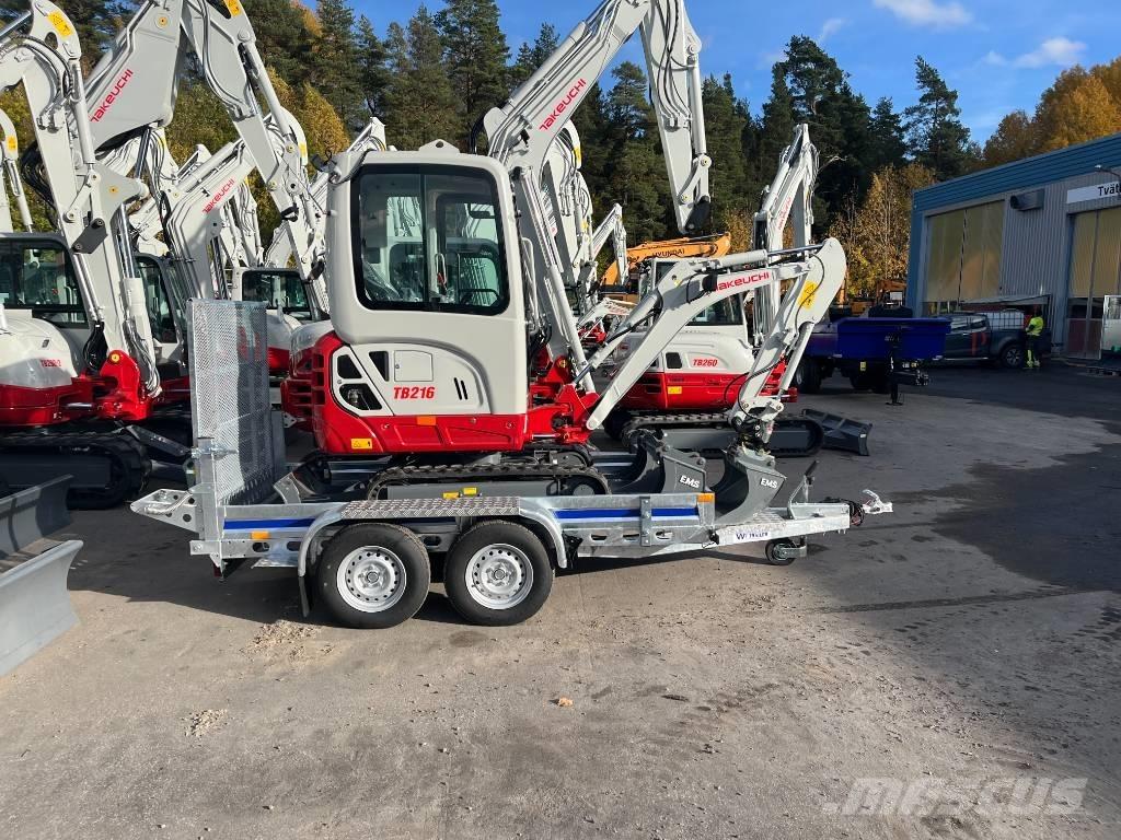 Takeuchi TB 216A Mini ekskavatoriai < 7 t