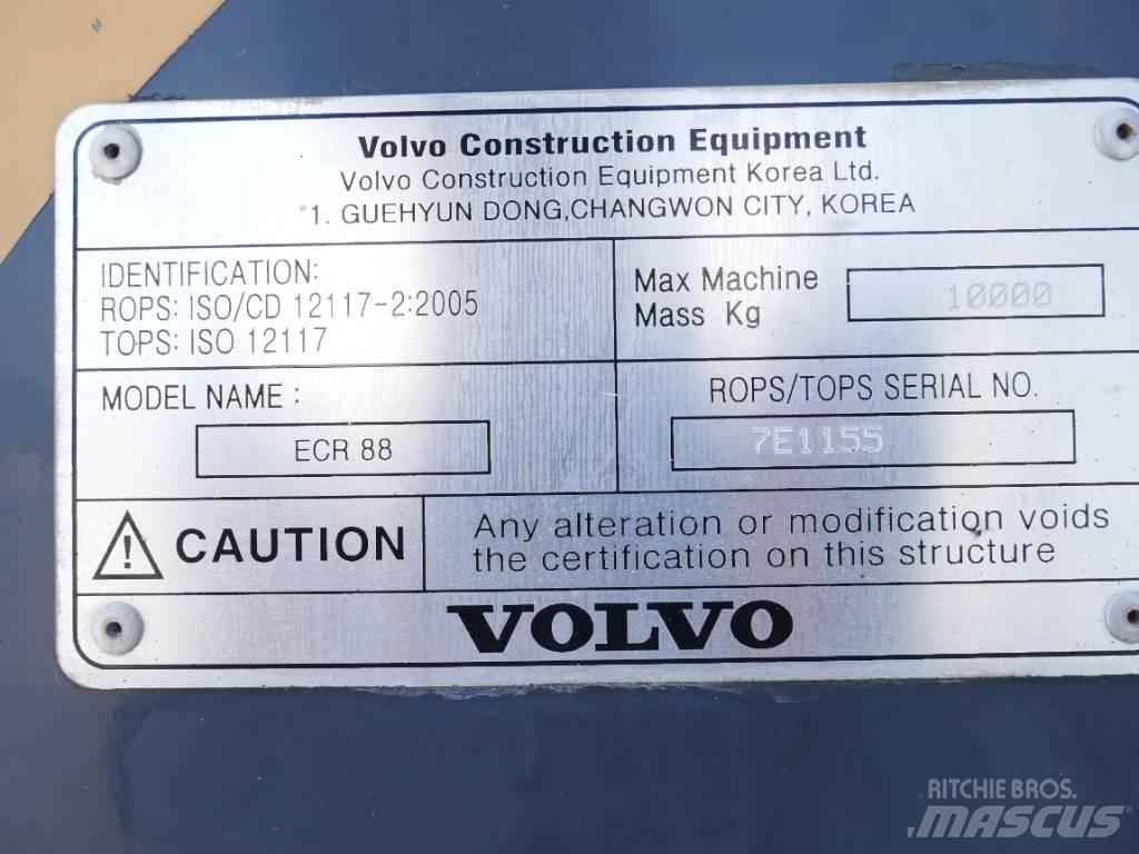 Volvo ECR 88 Vidutinės galios ekskavatoriai 7-12 t