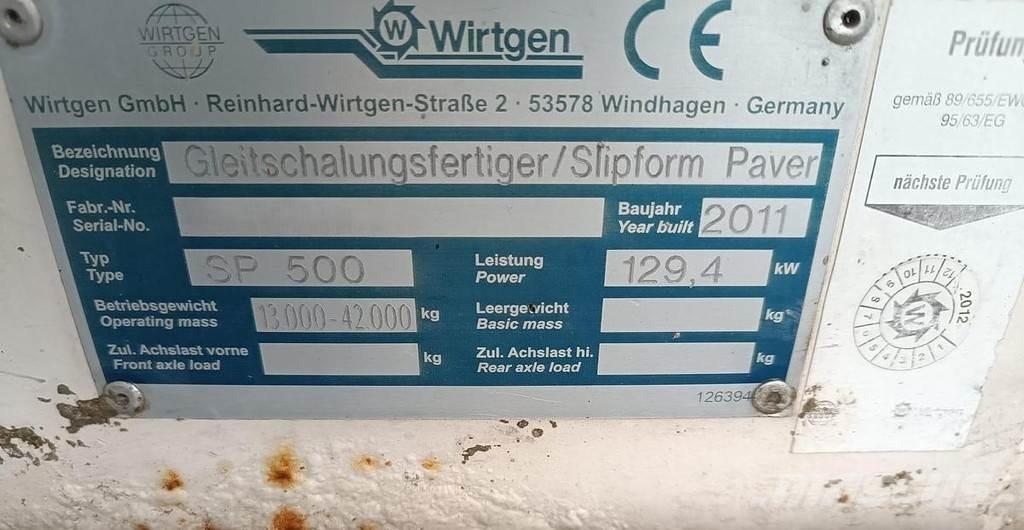 Wirtgen SP500 Asfalto klotuvai