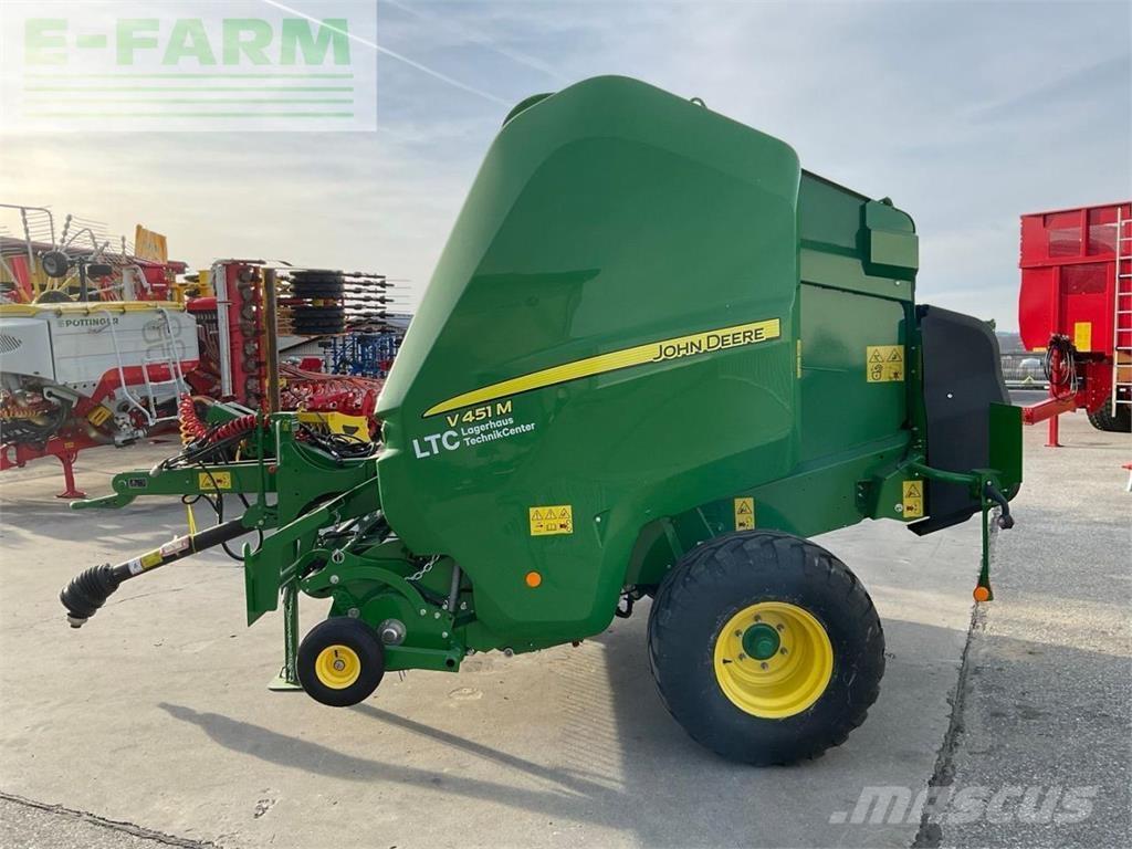 John Deere V451 M Stačiakampių ryšulių presai