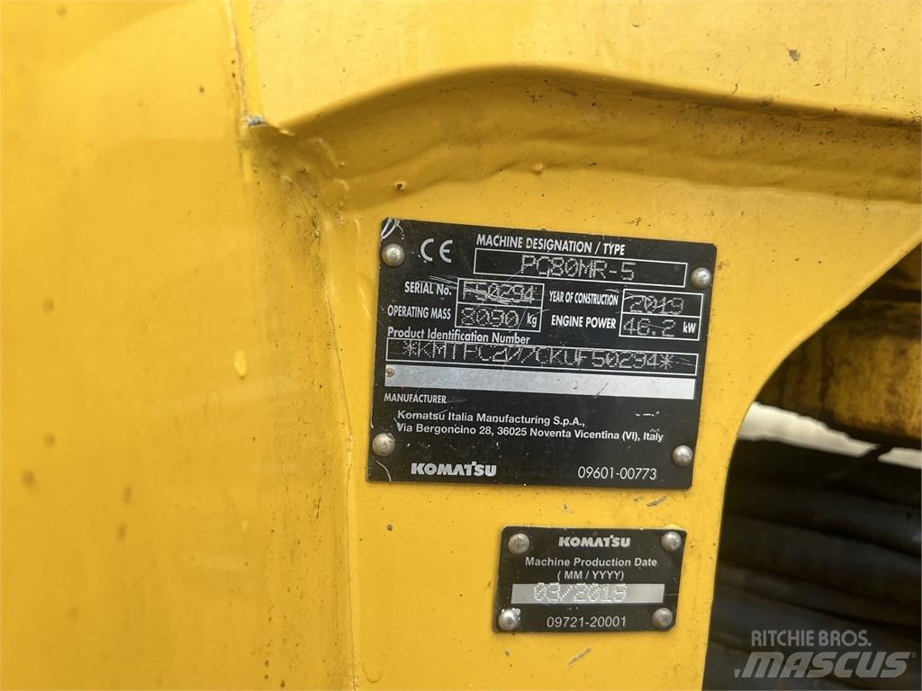 Komatsu PC 80 MR Vidutinės galios ekskavatoriai 7-12 t