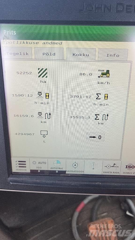 John Deere 962 i Prikabinami purkštuvai