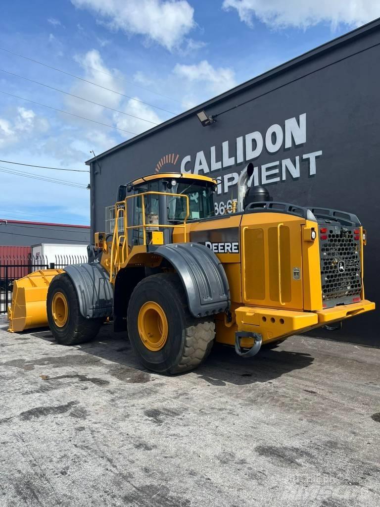 John Deere 824 K Naudoti ratiniai krautuvai