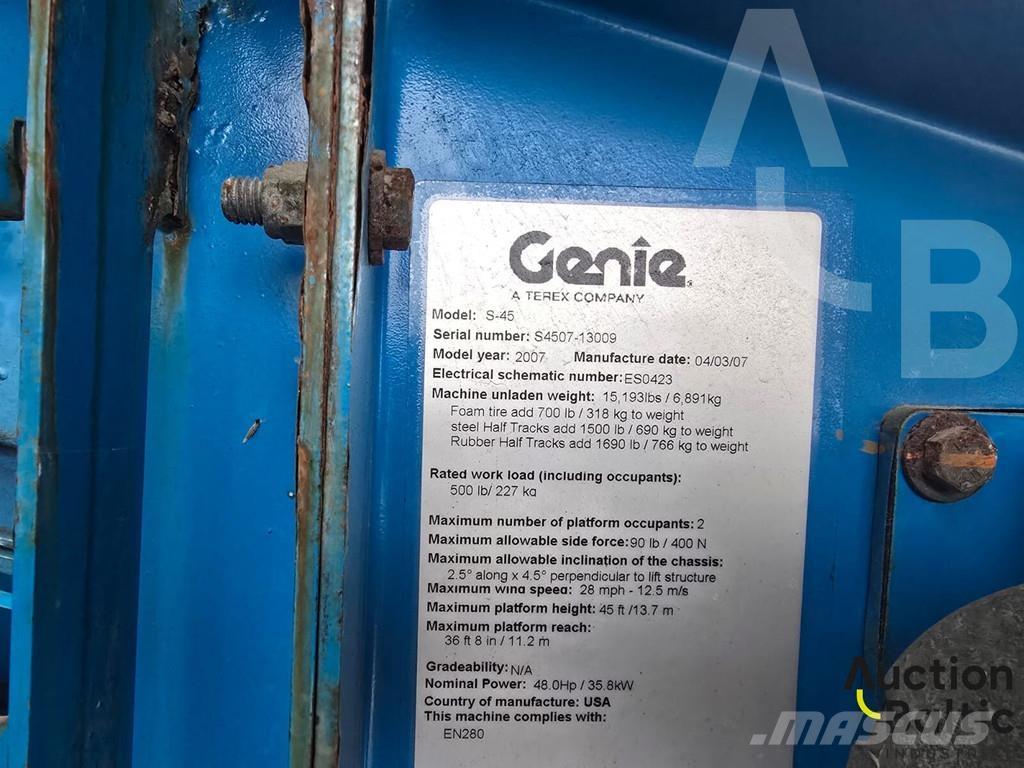 Genie S 45 Alkūniniai keltuvai