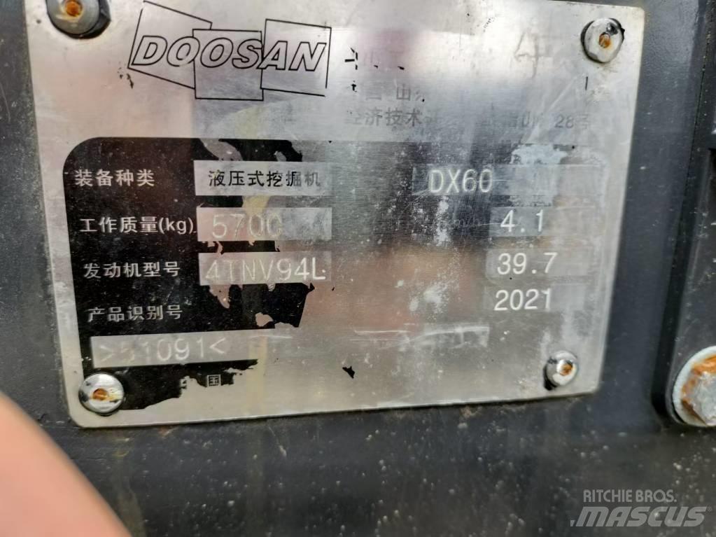 Doosan DX 60 Mini ekskavatoriai < 7 t
