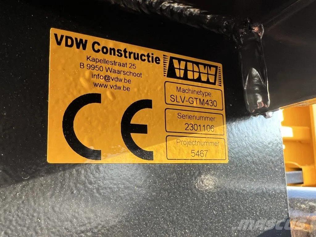  VDW GTM 430 Kiti derliaus nuėmimo įrengimai