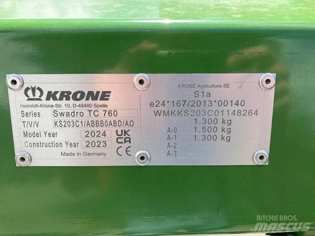 Krone Swadro TC 760 Pradalges formuojantys padargai