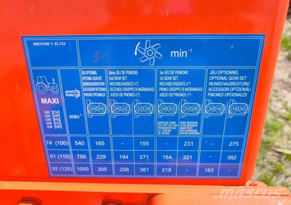 Kuhn EL 122-250 Varomosios akėčios ir žemės frezos