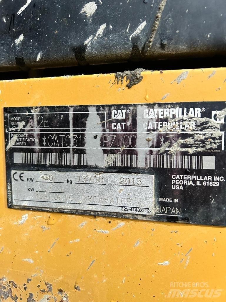 CAT 312 E Vikšriniai ekskavatoriai