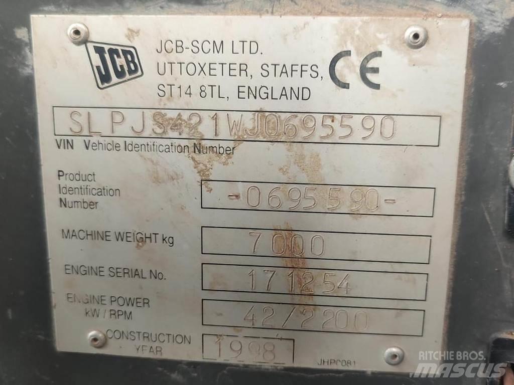JCB JS70 Vidutinės galios ekskavatoriai 7-12 t