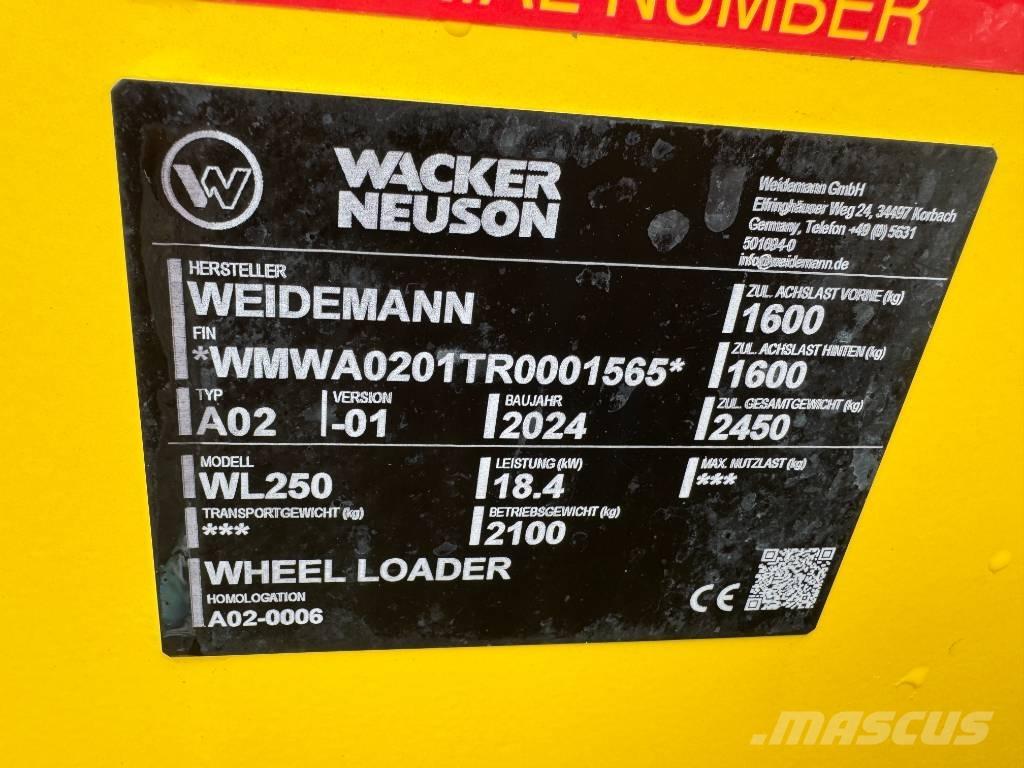 Wacker Neuson WL 250 Naudoti ratiniai krautuvai