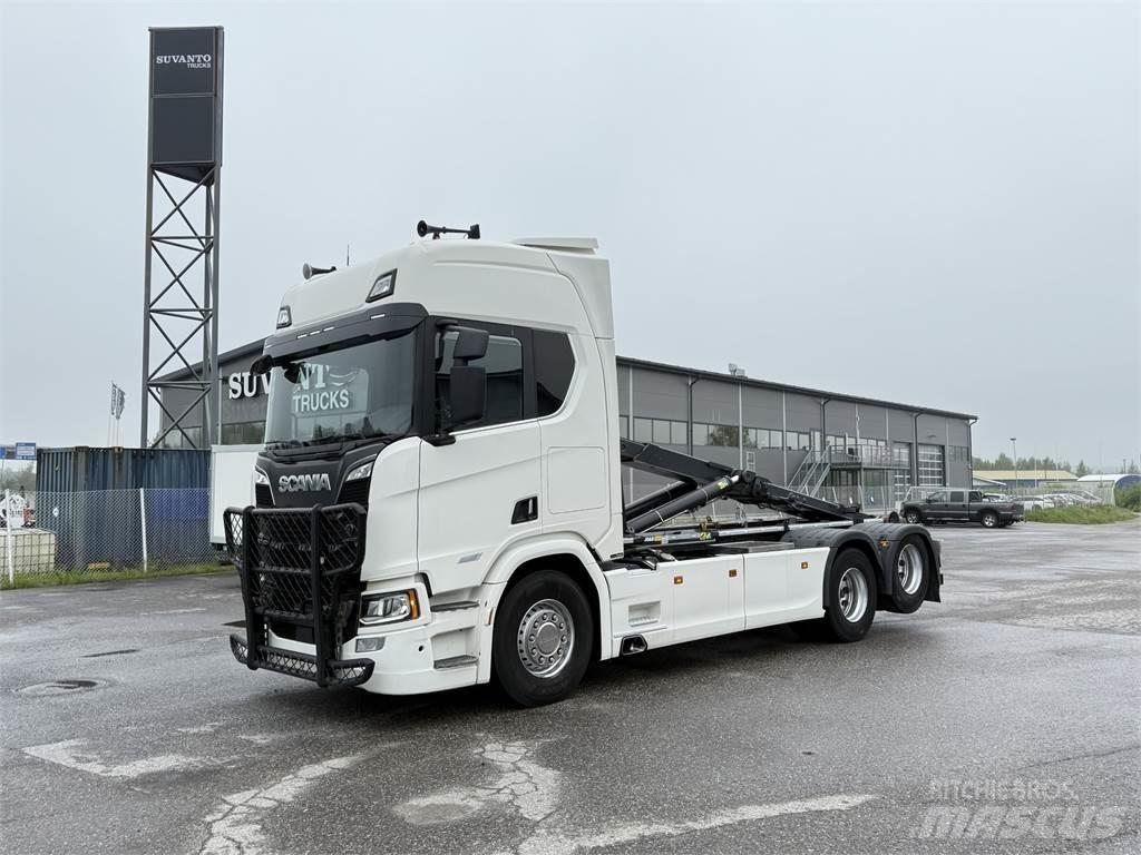 Scania R650 6X2 Sunkvežimiai su keliamuoju kabliu