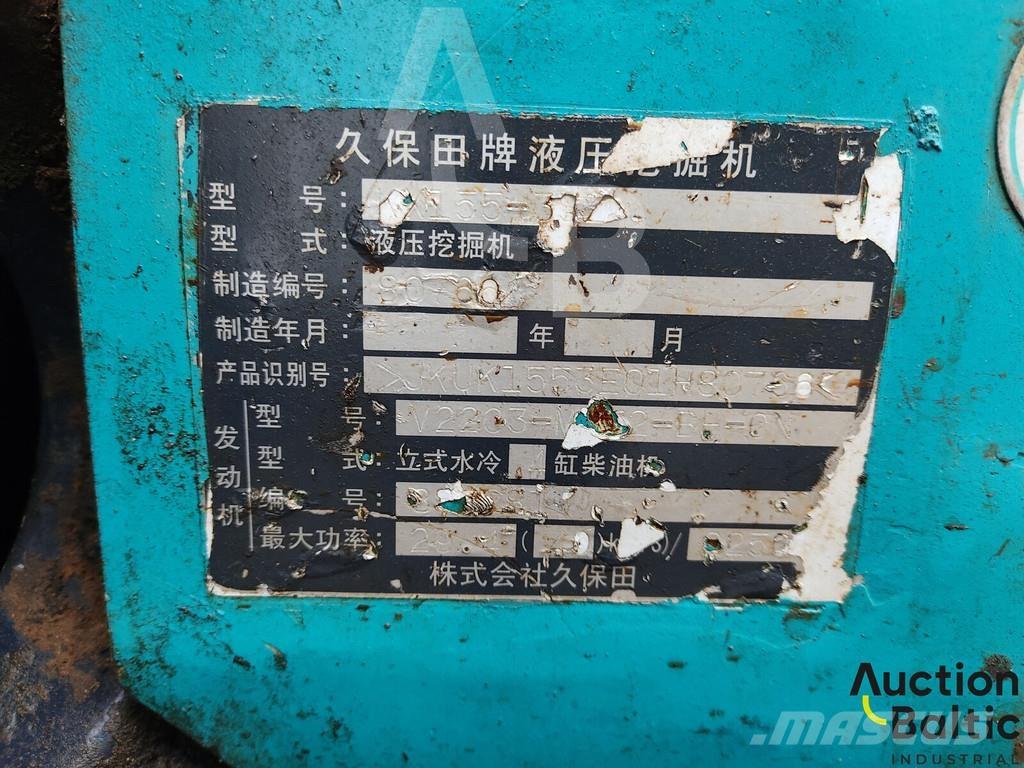 Kubota KX155-3 Mini ekskavatoriai < 7 t