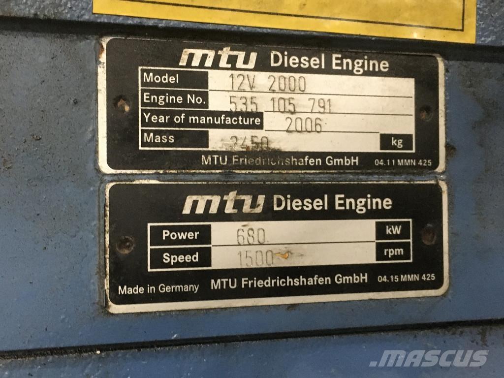 MTU 12V2000 USED Varikliai