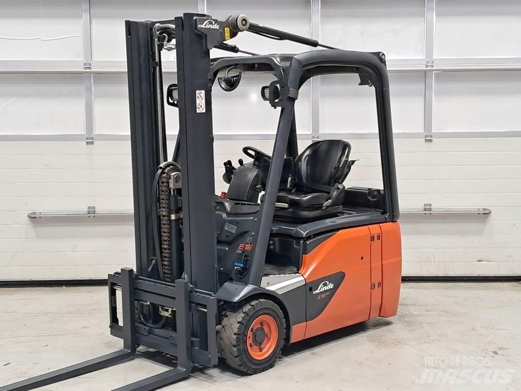 Linde E16-02 Elektriniai šakiniai krautuvai