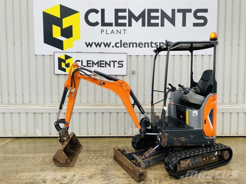 Doosan DX17Z Mini ekskavatoriai < 7 t