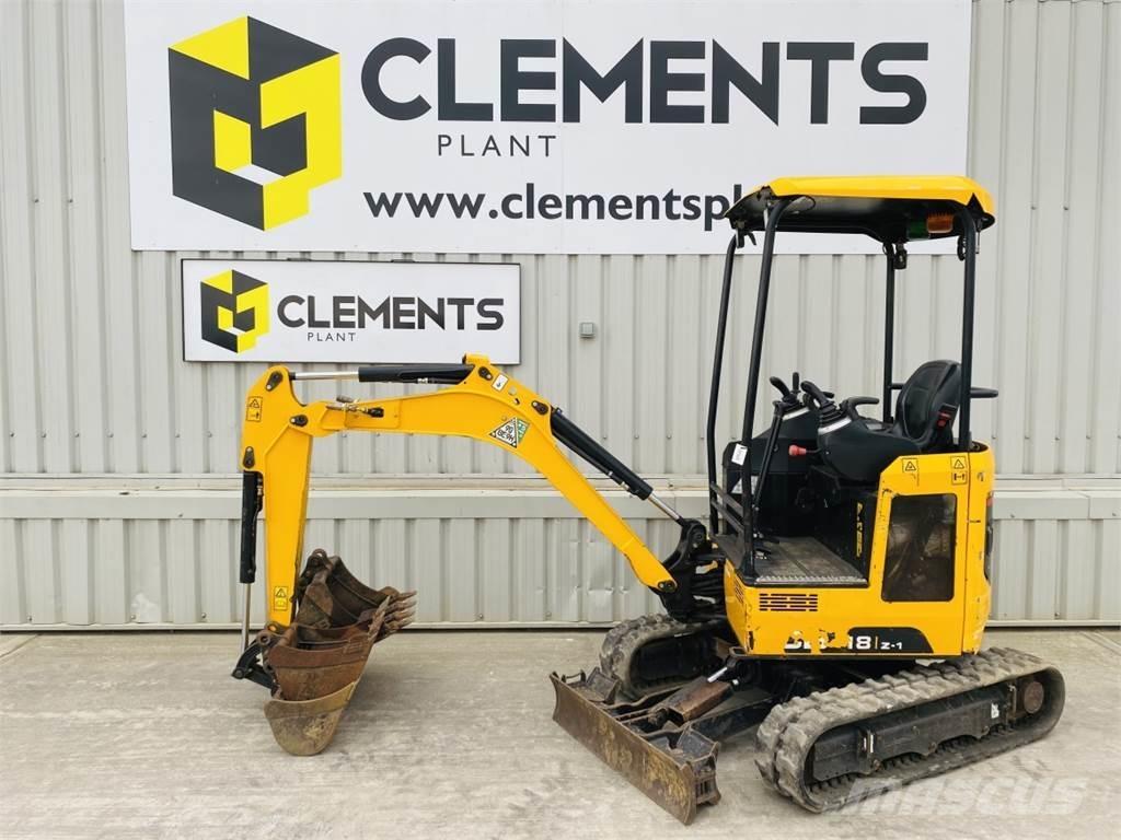 JCB 18Z-1 Mini ekskavatoriai < 7 t
