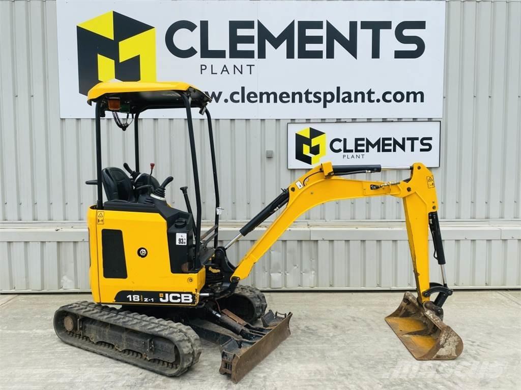 JCB 18Z-1 Mini ekskavatoriai < 7 t
