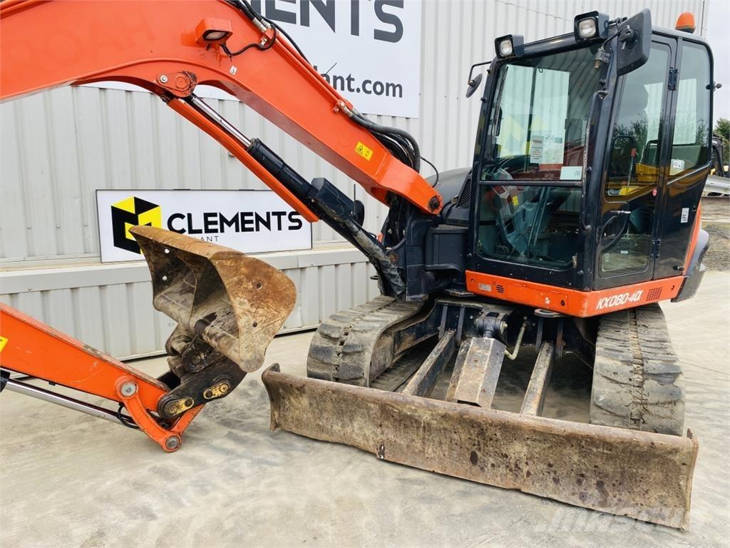 Kubota KX080-4a Vidutinės galios ekskavatoriai 7-12 t