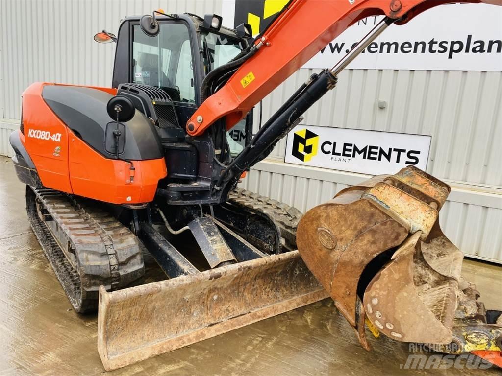 Kubota KX080-4a Vidutinės galios ekskavatoriai 7-12 t