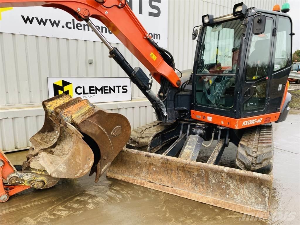 Kubota KX080-4a Vidutinės galios ekskavatoriai 7-12 t