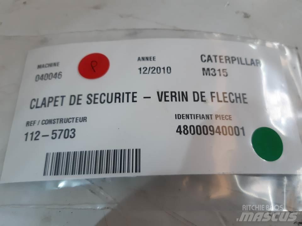 CAT M315 Hidraulikos įrenginiai
