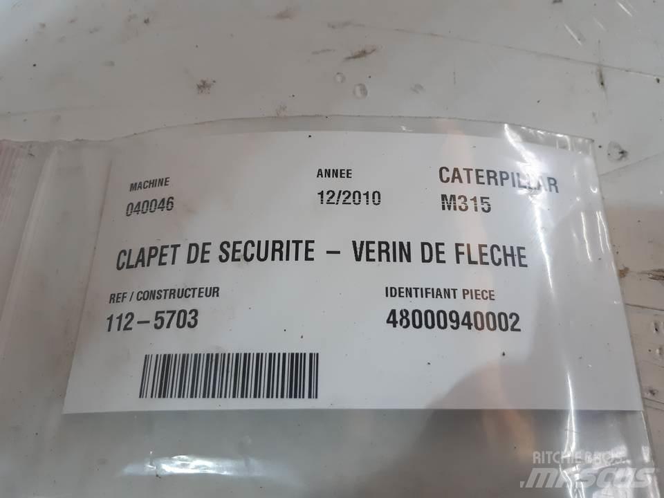 CAT M315 Hidraulikos įrenginiai