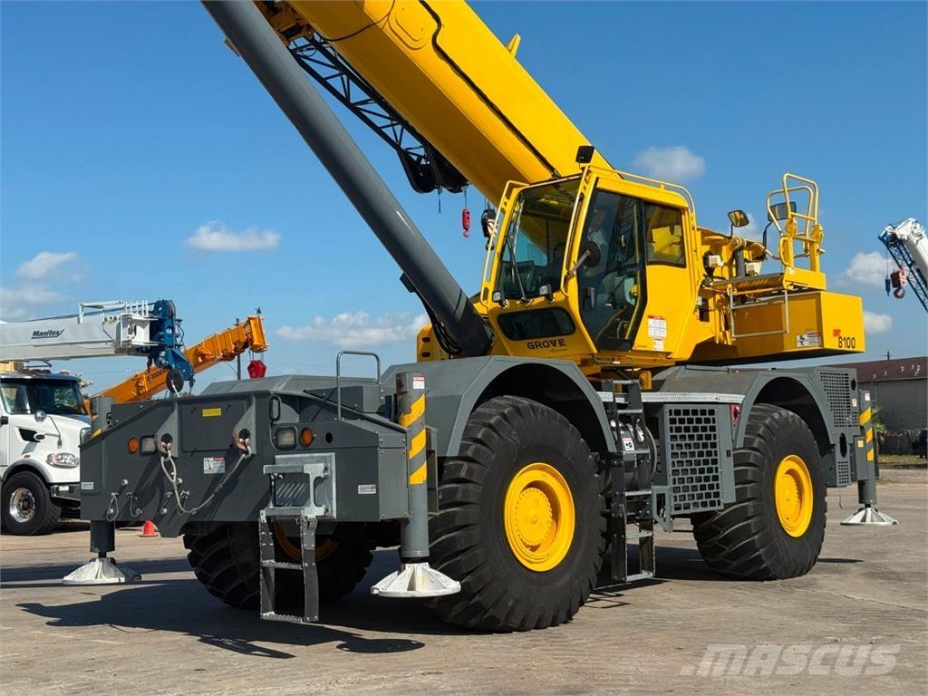Grove GRT8100 Neapdoroto reljefo kranai