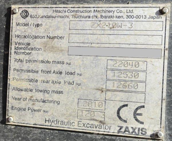 Hitachi ZX 210W-3 Ratiniai ekskavatoriai