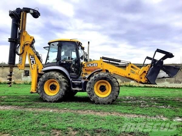 JCB 4CX +Piling Master Ekskavatoriniai krautuvai