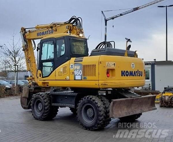 Komatsu PW 160-7E0 Ratiniai ekskavatoriai