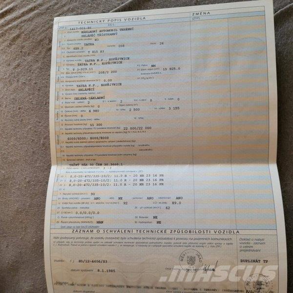 Tatra 815 Savivarčių priekabų vilkikai