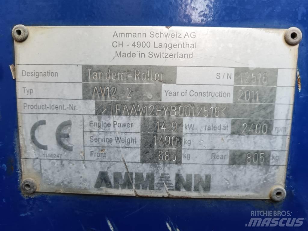 Ammann AV 12-2 Porinių būgnų volai